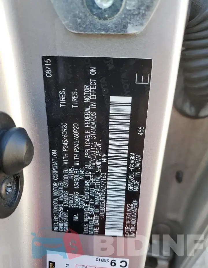 JTEBU5JR7G5277163 Photo# 13
