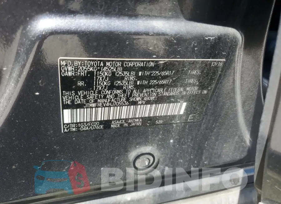 JTMWFREV4HJ705536 Photo# 14