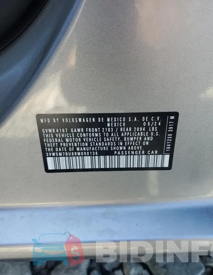 3VW5M7BU8RM090136 Photo# 12