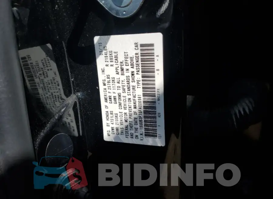 19UUB3F75FA006981 Photo# 12