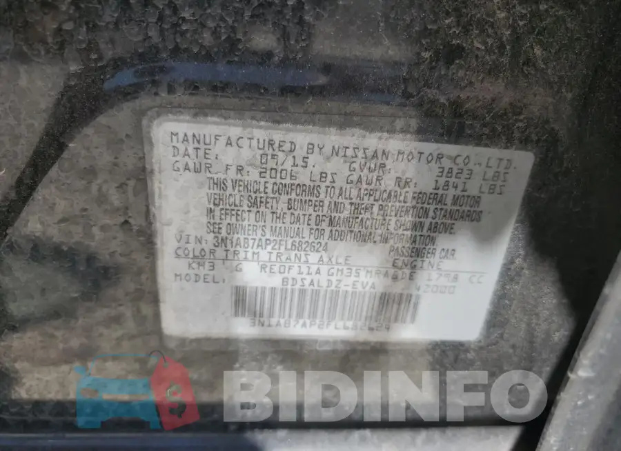 3N1AB7AP2FL682624 Photo# 12