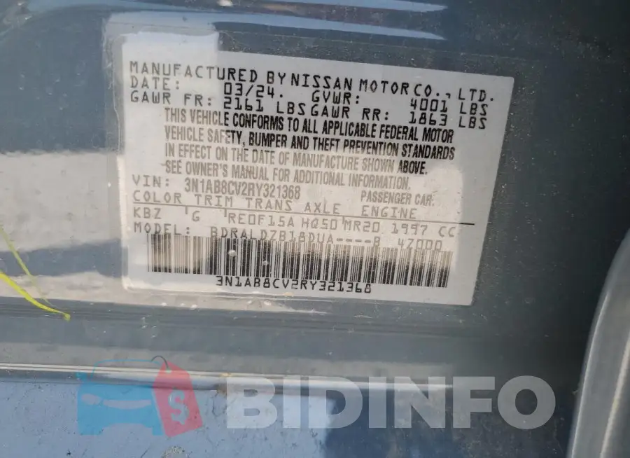 3N1AB8CV2RY321368 Photo# 12