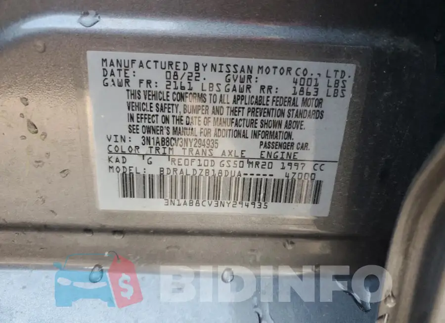 3N1AB8CV3NY294935 Photo# 12