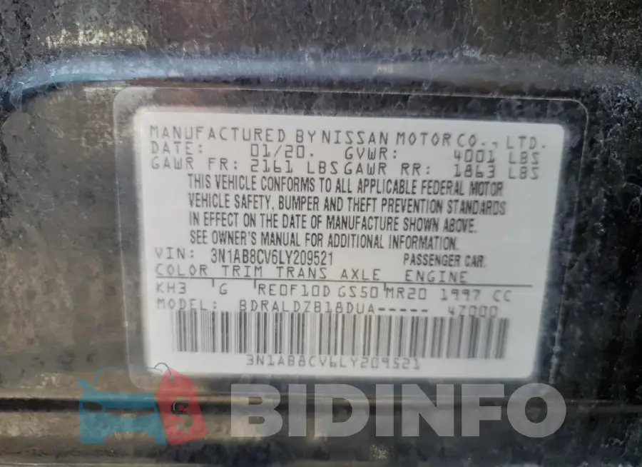 3N1AB8CV6LY209521 Photo# 12