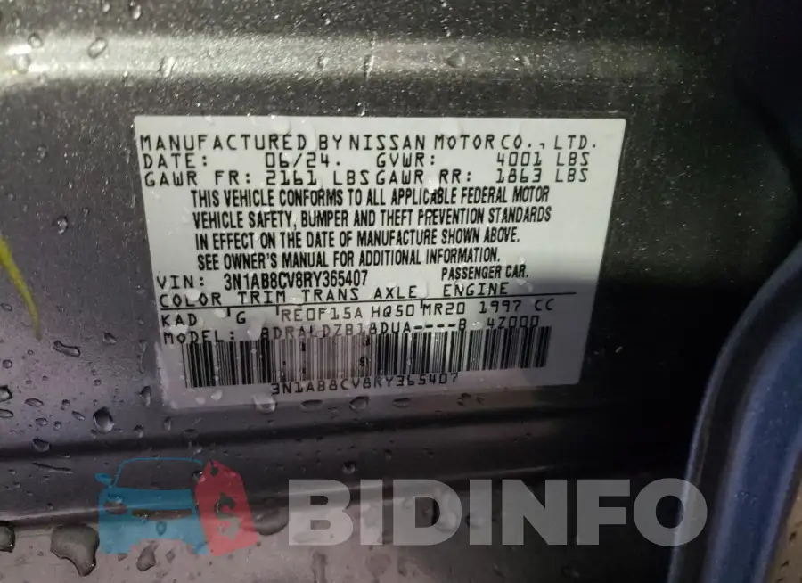 3N1AB8CV8RY365407 Photo# 12