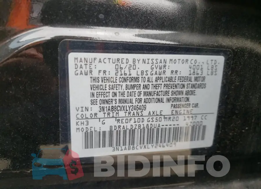 3N1AB8CVXLY246409 Photo# 12