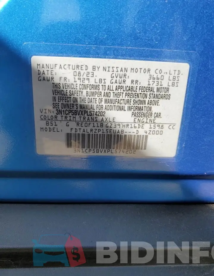 3N1CP5BVXPL574202 Photo# 13