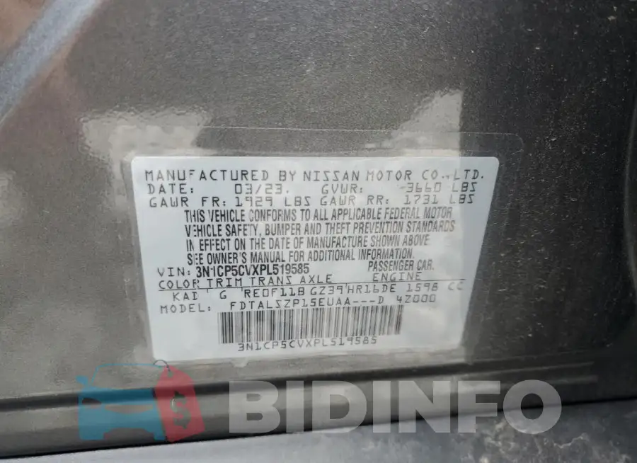 3N1CP5CVXPL519585 Photo# 12