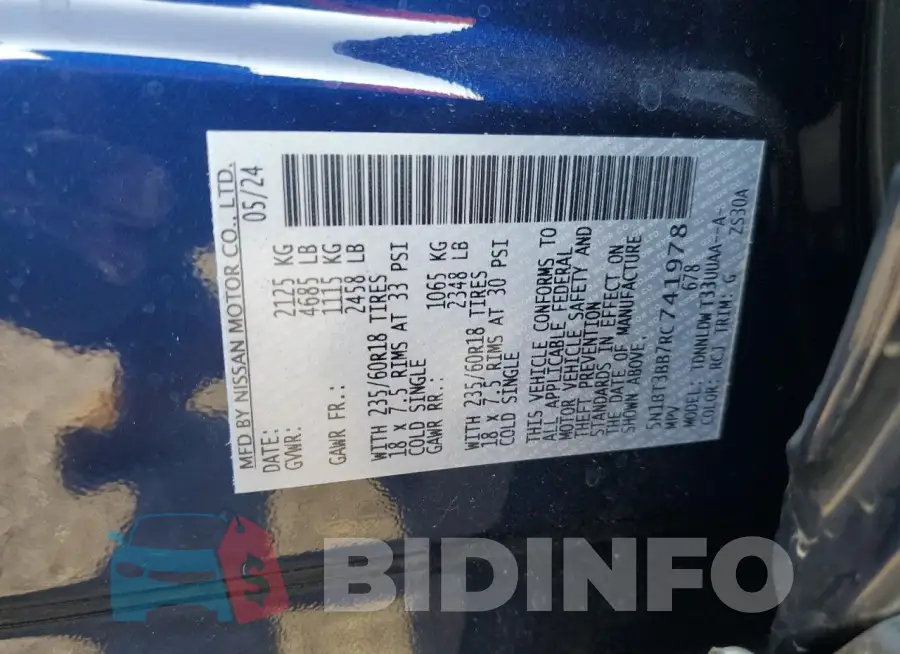 5N1BT3BB7RC741978 Photo# 12