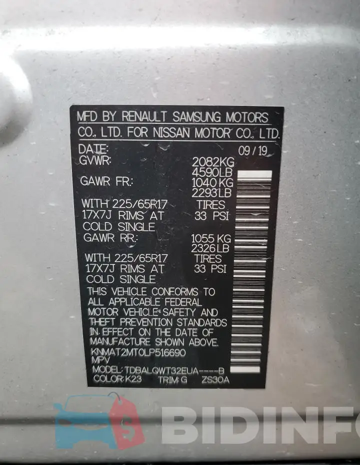 KNMAT2MT0LP516690 Photo# 13