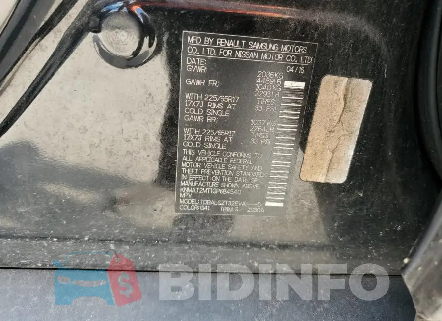 KNMAT2MT1GP684540 Photo# 13
