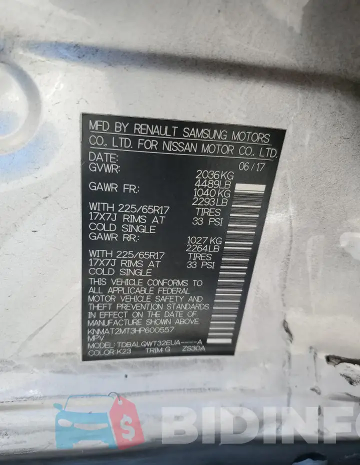 KNMAT2MT3HP600557 Photo# 13