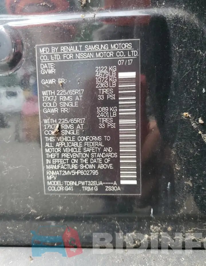 KNMAT2MV5HP602795 Photo# 13