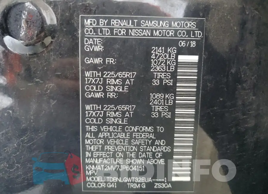 KNMAT2MV7JP604151 Photo# 13