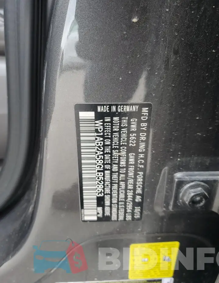 WP1AB2A58GLB52863 Photo# 13