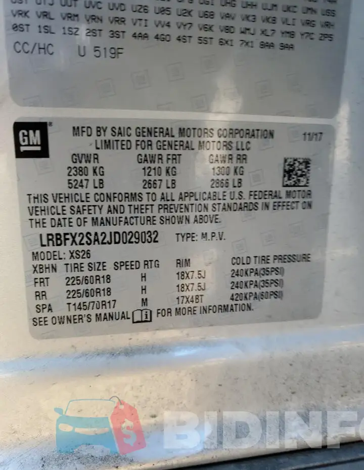 LRBFX2SA2JD029032 Photo# 13