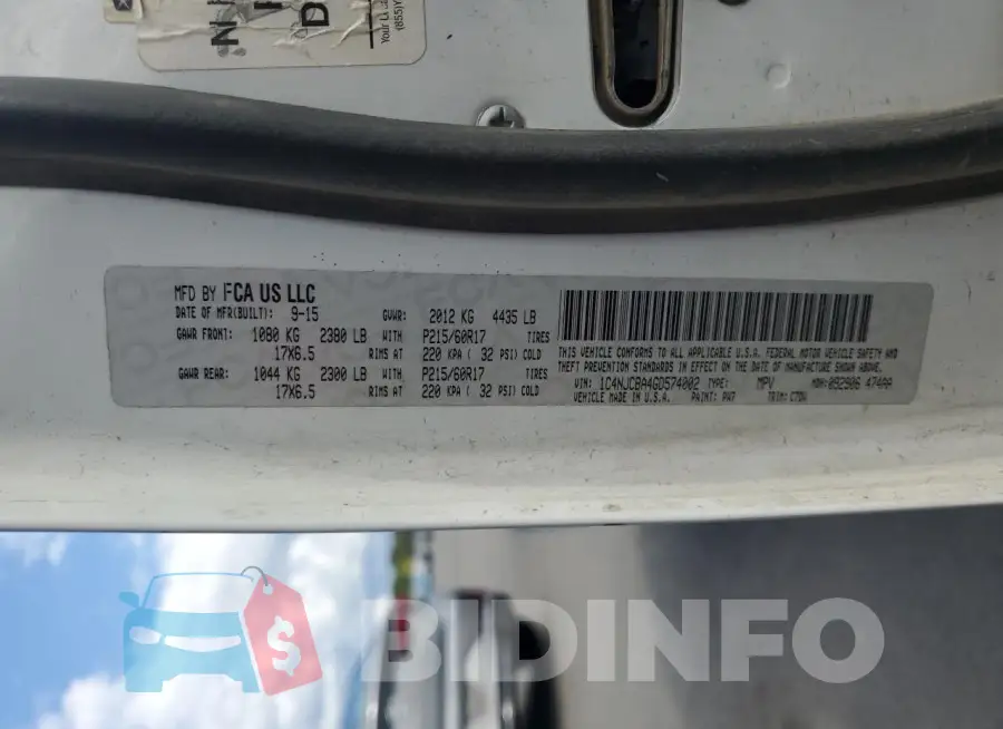 1C4NJCBA4GD574002 Photo# 13