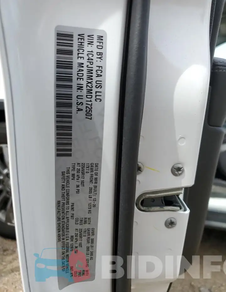1C4PJMMX2MD172507 Photo# 13
