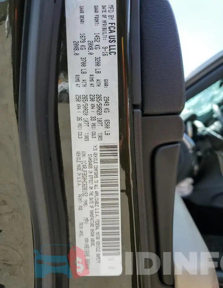 1C4RJFBG0HC628152 Photo# 13