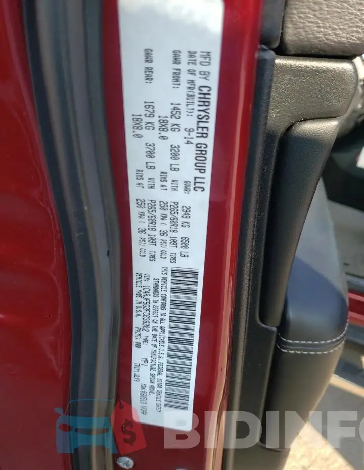 1C4RJFBG3FC638302 Photo# 13