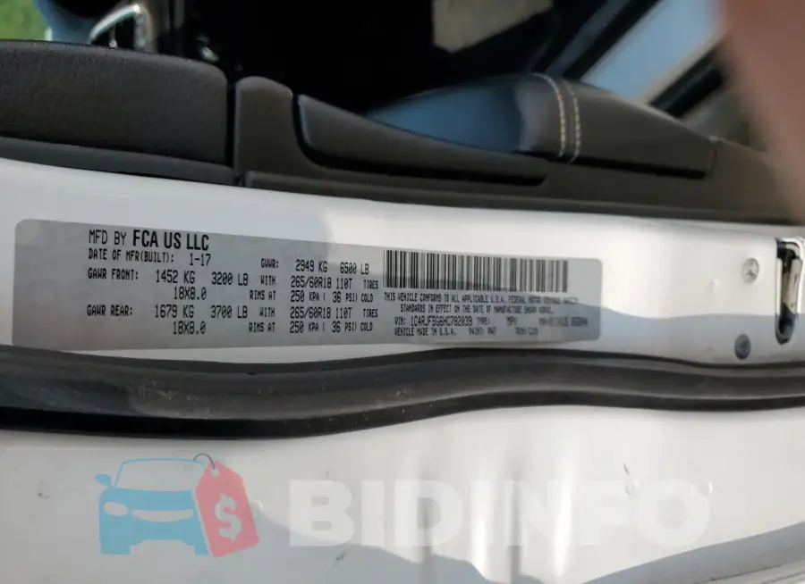 1C4RJFBG6HC782039 Photo# 14