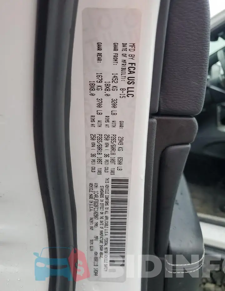1C4RJFBG9FC102907 Photo# 13