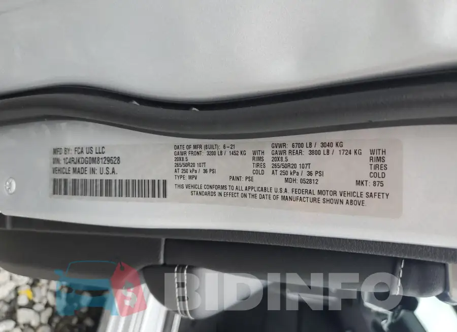1C4RJKDG0M8129628 Photo# 13