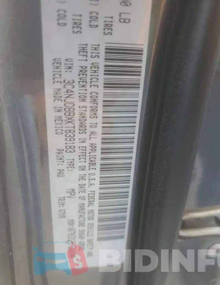 3C4NJDBBXKT839183 Photo# 13