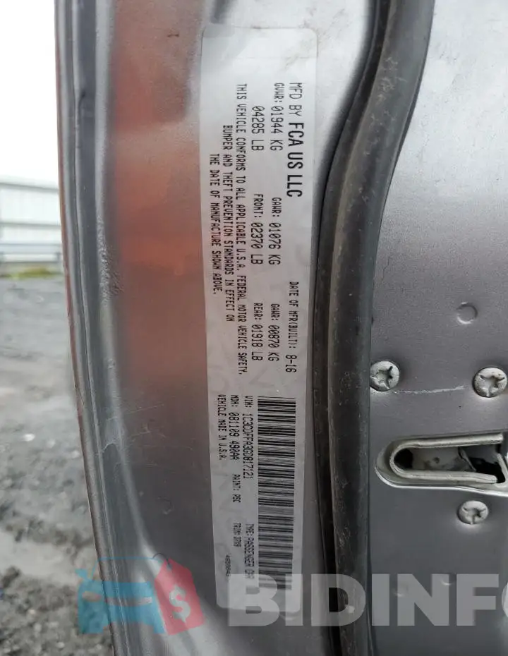 1C3CDFFA3GD817121 Photo# 12