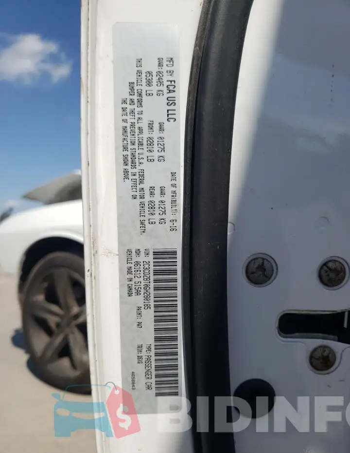 2C3CDZBT0GH280185 Photo# 12