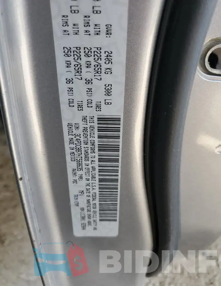 3C4PDCBB7HT568635 Photo# 14