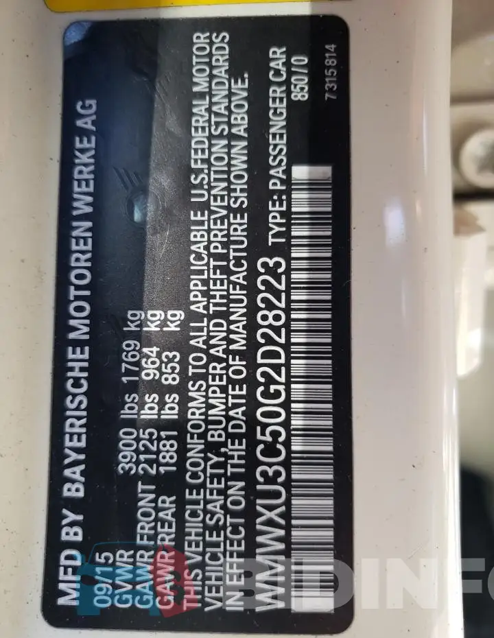 WMWXU3C50G2D28223 Photo# 12