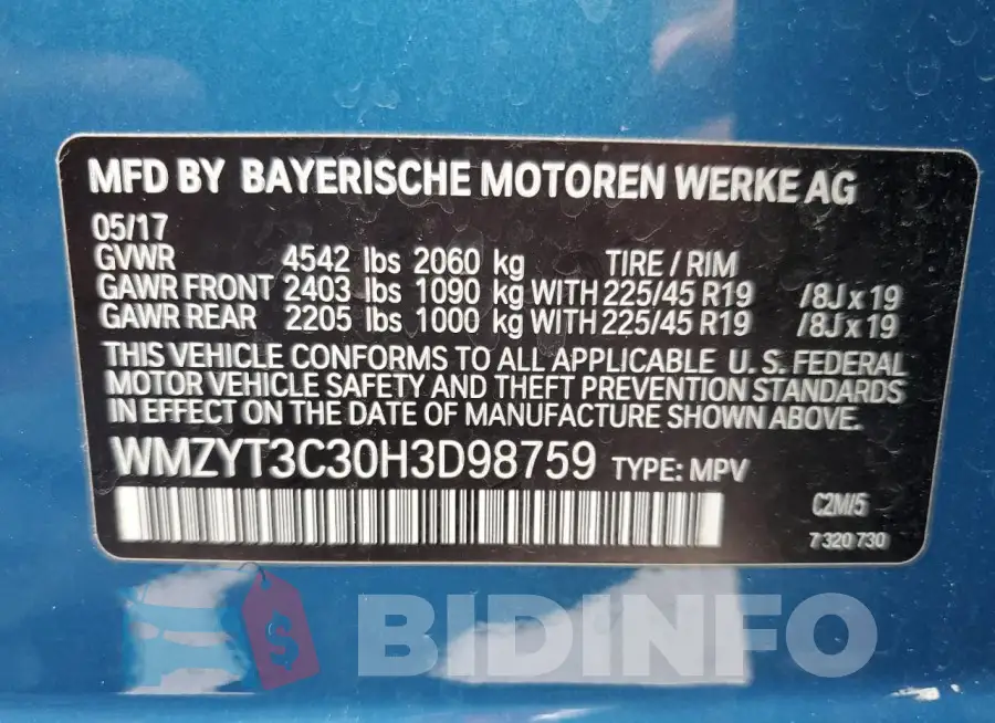WMZYT3C30H3D98759 Photo# 12