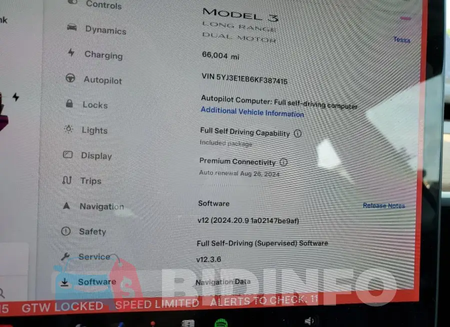 5YJ3E1EB6KF387415 Photo# 9
