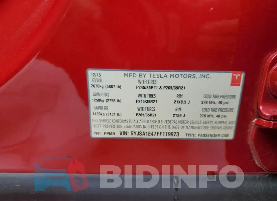 5YJSA1E47FF119973 Photo# 14