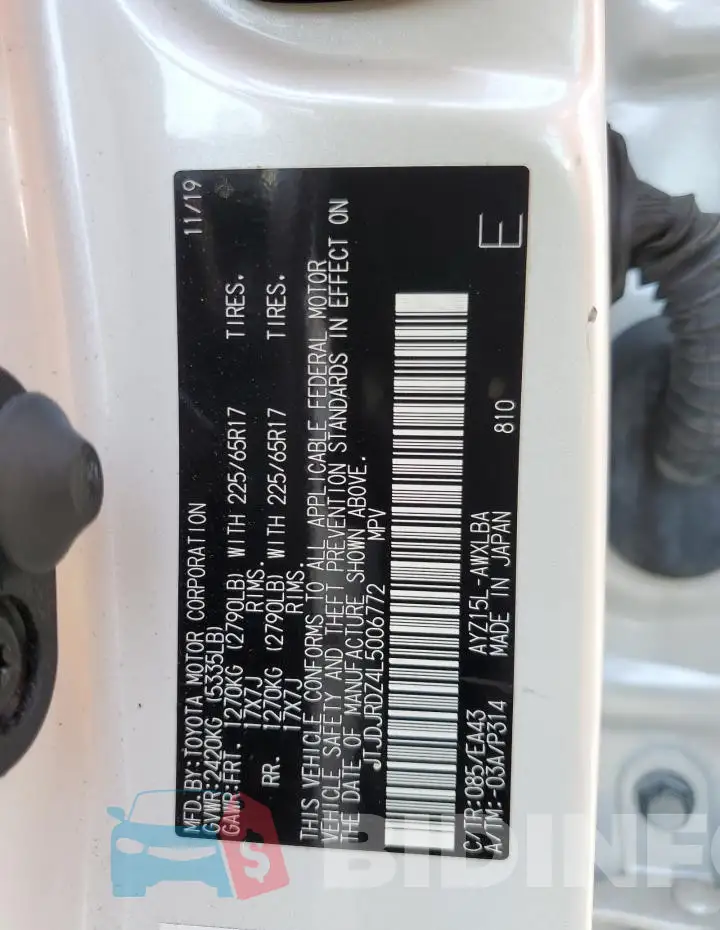 JTJDJRDZ4L5006772 Photo# 13