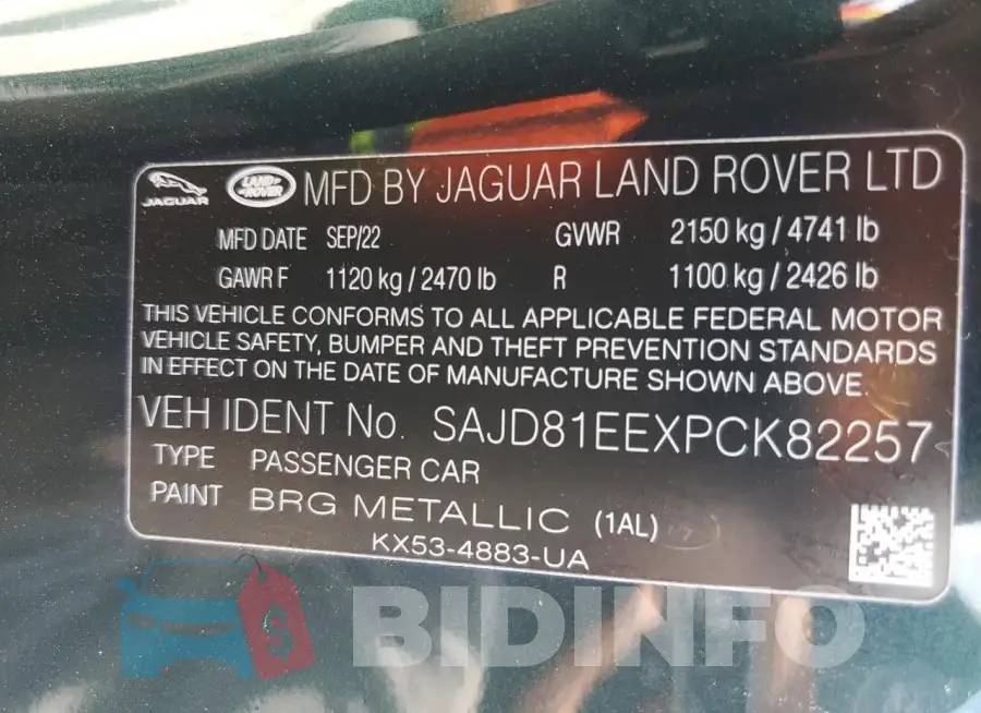 SAJD81EEXPCK82257 Photo# 12