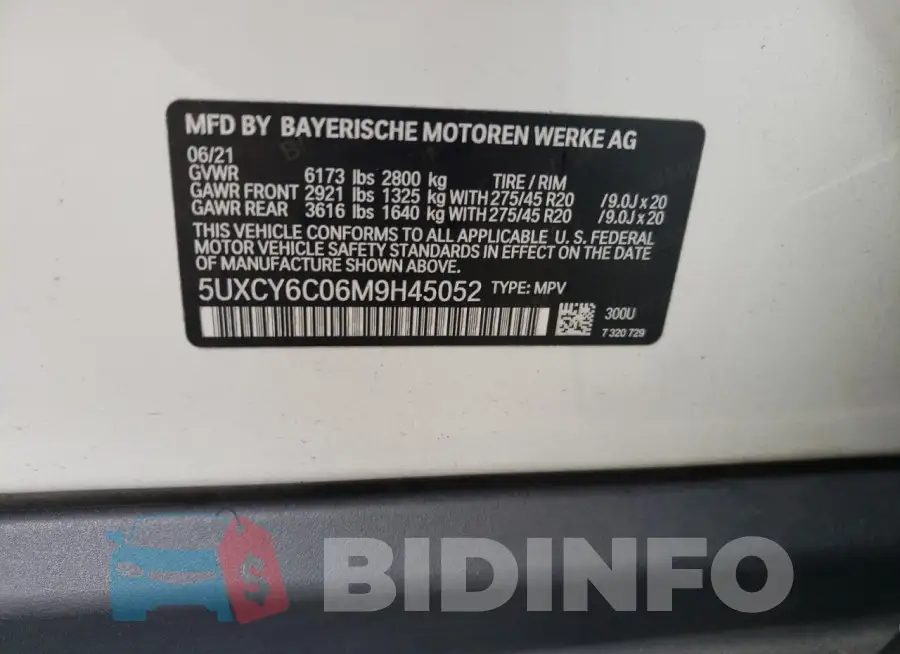 5UXCY6C06M9H45052 Photo# 13