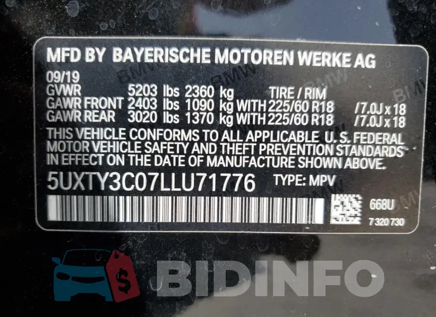 5UXTY3C07LLU71776 Photo# 13