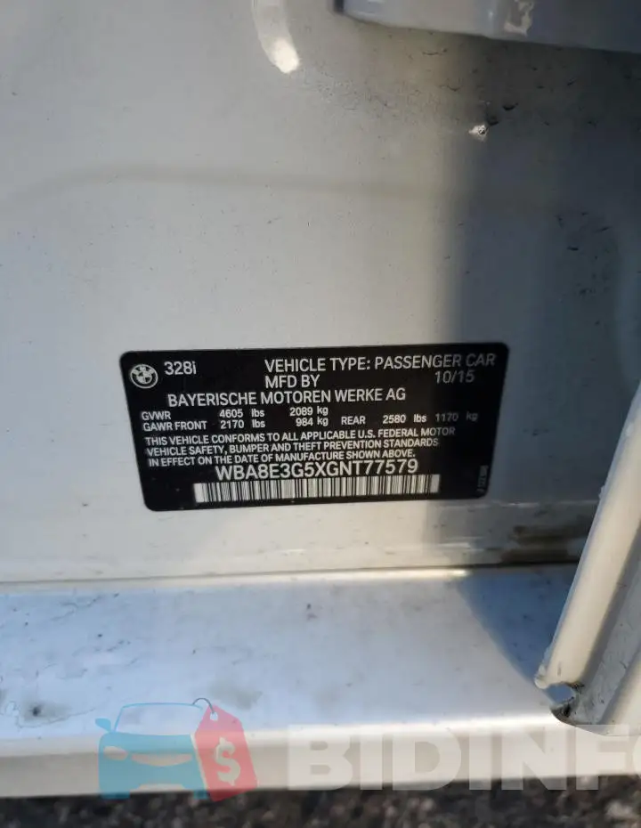 WBA8E3G5XGNT77579 Photo# 12