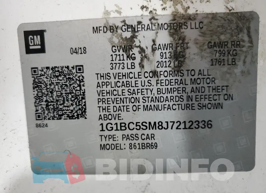 1G1BC5SM8J7212336 Photo# 12