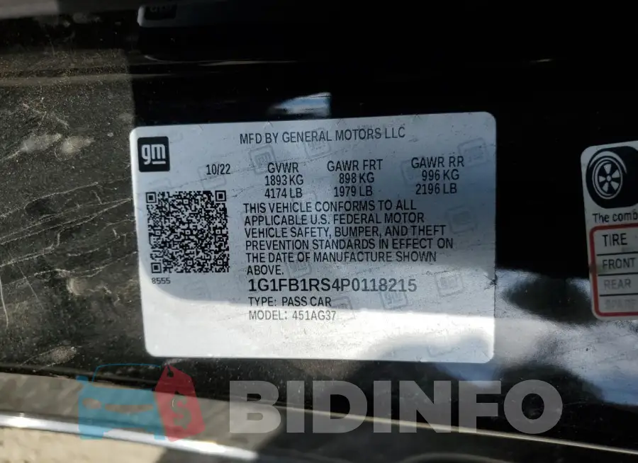 1G1FB1RS4P0118215 Photo# 12