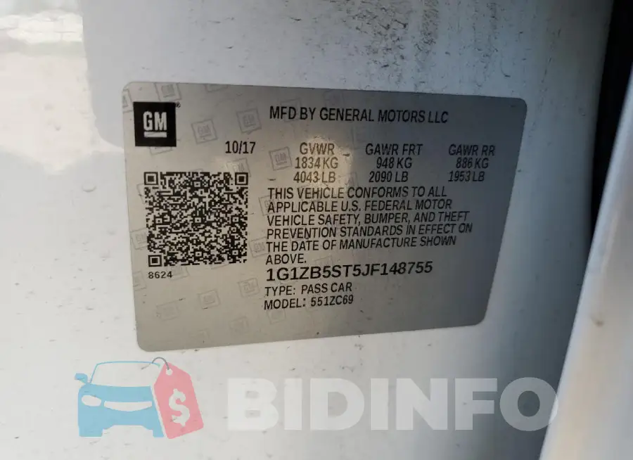 1G1ZB5ST5JF148755 Photo# 12