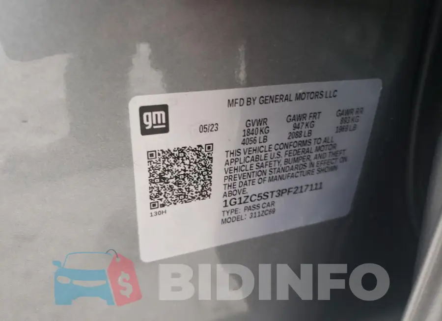 1G1ZC5ST3PF217111 Photo# 12