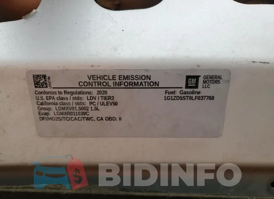 1G1ZD5ST0LF037768 Photo# 12