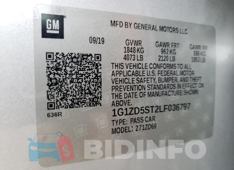 1G1ZD5ST2LF036797 Photo# 12