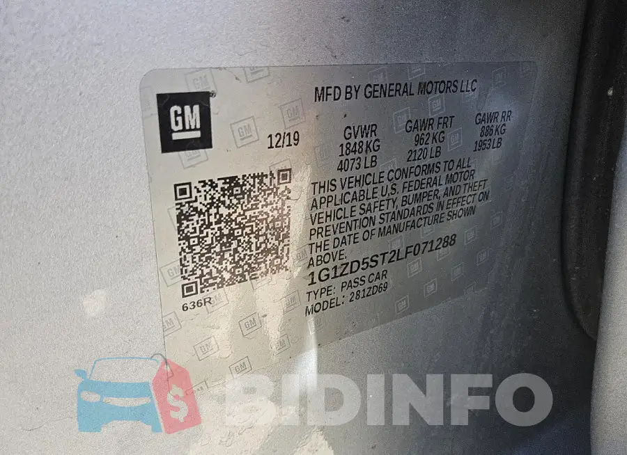 1G1ZD5ST2LF071288 Photo# 13