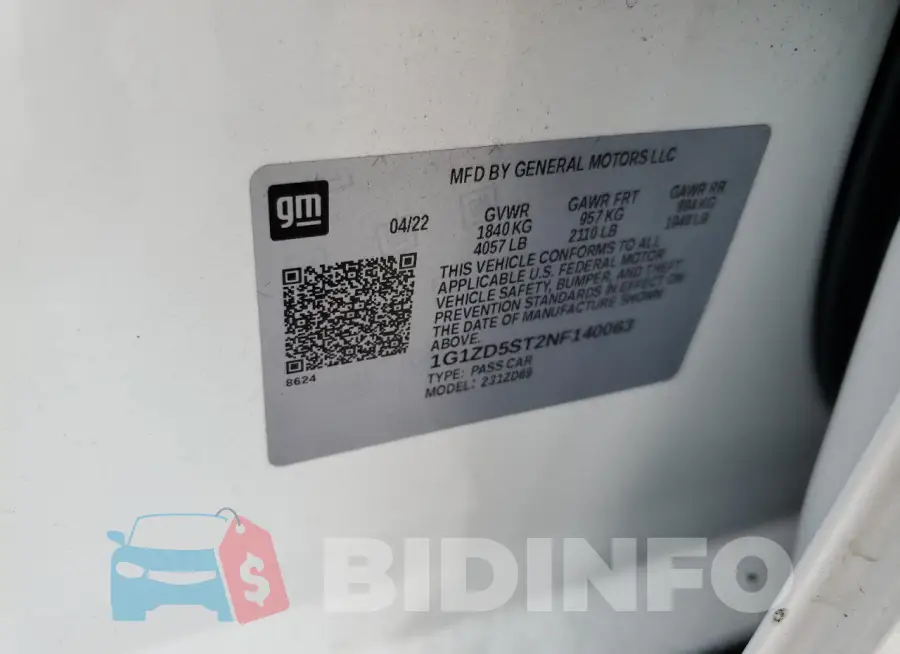 1G1ZD5ST2NF140063 Photo# 12