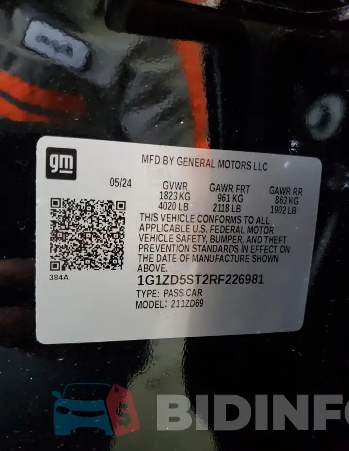 1G1ZD5ST2RF226981 Photo# 12