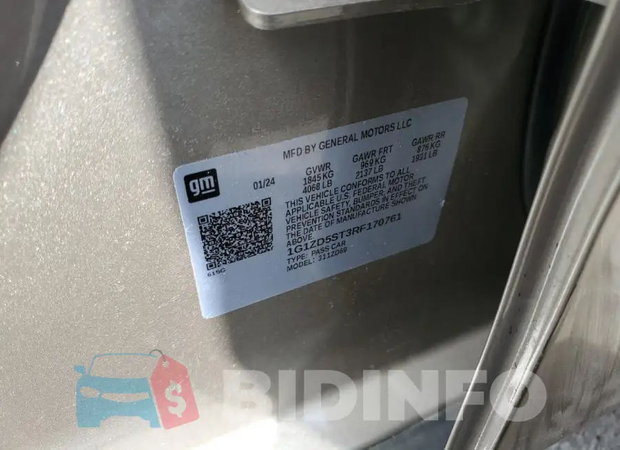 1G1ZD5ST3RF170761 Photo# 12